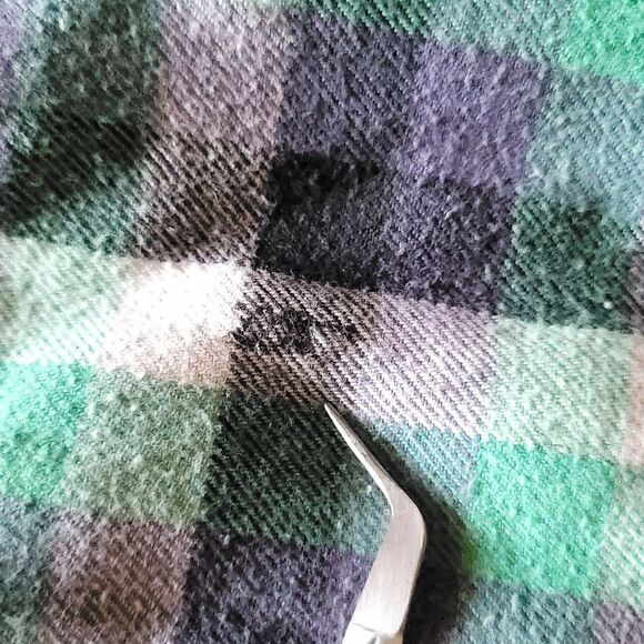 Levi’s Flannel button-down Green and Purple single pocket size Medium - Picture 12 of 12